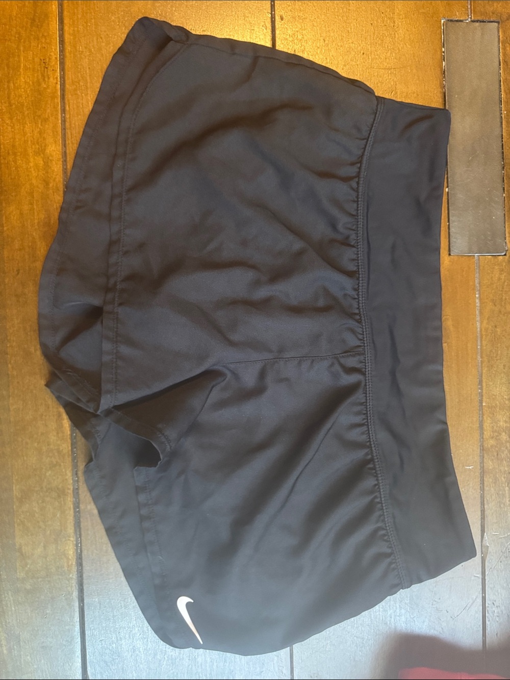 Nike Black Running Shorts with White Swoosh